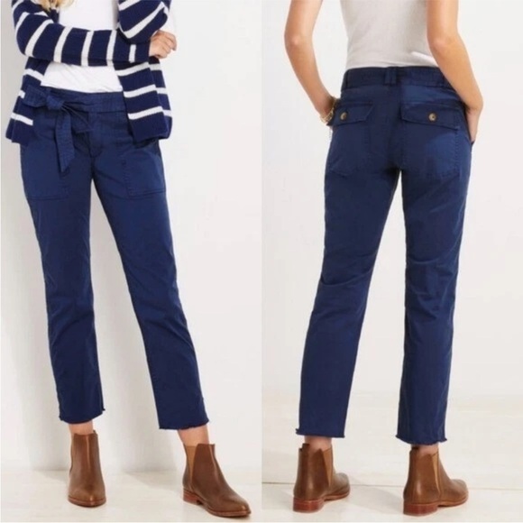 Vineyard Vines Everyday Utility Pants Woman’s 16 Navy Blue 2P001262 - Picture 1 of 12
